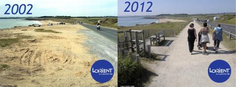 Ancien parking de la Pointe du Fort du Loc'h à Guidel © Marc Rapillard pour Lorient Agglomération